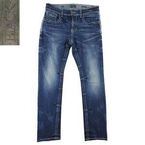 Buckle Black Jeans Slim No. 1 Fit Stretch Stitched Men's "34x34" Actual 36x34